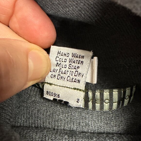 Peruvian Connection Womens Turtleneck Sweater Medium Gray Pima Cotton Lightweigh - Picture 4 of 8